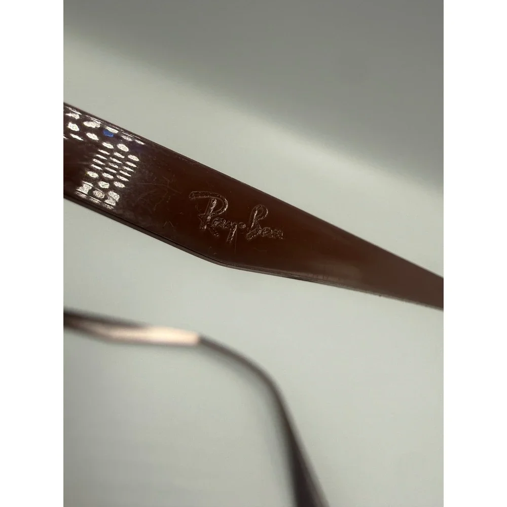 Ray-Ban RB 6421 2973 Matte Brown Rose Gold Square Eyeglasses Frames 54-18-145
